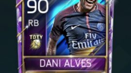 Dani Alves 90 OVR Fifa Mobile TOTY Player