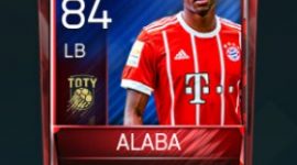 David Alaba 84 OVR Fifa Mobile TOTY Player