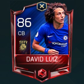 David Luiz 86 OVR Fifa Mobile TOTY Player