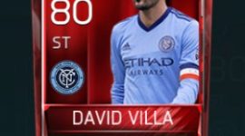 David Villa 80 OVR Fifa Mobile Base Elite Player