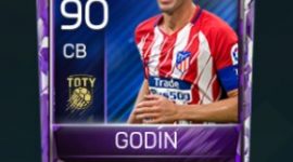 Diego Godín 90 OVR Fifa Mobile TOTY Player