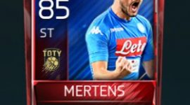 Dries Mertens 85 OVR Fifa Mobile TOTY Player