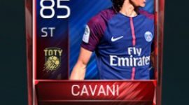Edinson Cavani 85 OVR Fifa Mobile TOTY Player