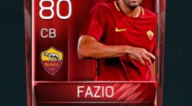 Federico Fazio 80 OVR Fifa Mobile Base Elite Player