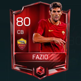 Federico Fazio 80 OVR Fifa Mobile Base Elite Player