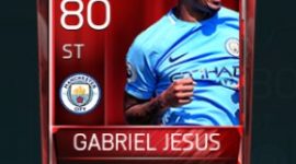 Gabriel Jesus 80 OVR Fifa Mobile Base Elite Player