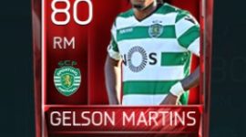 Gelson Martins 80 OVR Fifa Mobile Base Elite Player