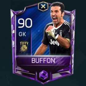Gianluigi Buffon 90 OVR Fifa Mobile TOTY Player