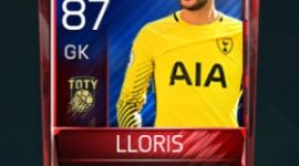 Hugo Lloris 87 OVR Fifa Mobile TOTY Player