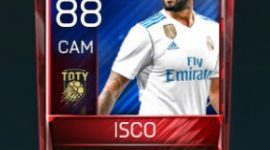 Isco 88 OVR Fifa Mobile TOTY Player