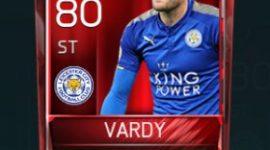 Jamie Vardy 80 OVR Fifa Mobile Base Elite Player