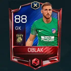 Jan Oblak 88 OVR Fifa Mobile TOTY Player