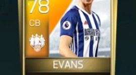 Jonny Evans 78 OVR Fifa Mobile TOTW Player