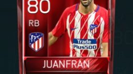 Juanfran 80 OVR Fifa Mobile Base Elite Player