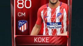 Koke 80 OVR Fifa Mobile Base Elite Player