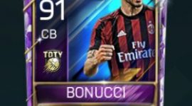 Leonardo Bonucci 91 OVR Fifa Mobile TOTY Player