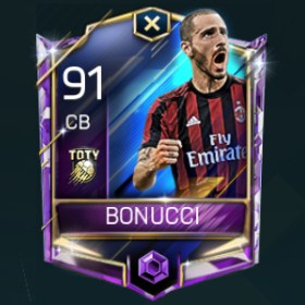 Leonardo Bonucci 91 OVR Fifa Mobile TOTY Player