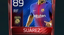 Luis Suárez 89 OVR Fifa Mobile TOTY Player