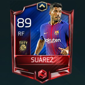 Luis Suárez 89 OVR Fifa Mobile TOTY Player