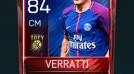 Marco Verratti 84 OVR Fifa Mobile TOTY Player