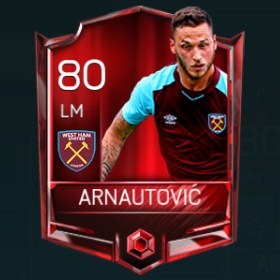 Marko Arnautović 80 OVR Fifa Mobile Base Elite Player