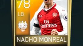 Nacho Monreal 78 OVR Fifa Mobile TOTW Player