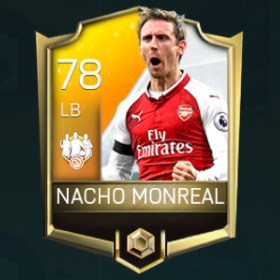Nacho Monreal 78 OVR Fifa Mobile TOTW Player