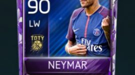Neymar 90 OVR Fifa Mobile TOTY Player