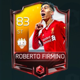 Roberto Firmino 83 OVR Fifa Mobile TOTW Player
