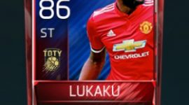 Romelu Lukaku 86 OVR Fifa Mobile TOTY Player