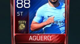 Sergio Agüero 88 OVR Fifa Mobile TOTY Player
