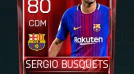 Sergio Busquets 80 OVR Fifa Mobile Base Elite Player