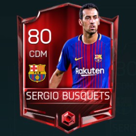 Sergio Busquets 80 OVR Fifa Mobile Base Elite Player