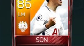 Son Heung-min 86 OVR Fifa Mobile TOTW Player