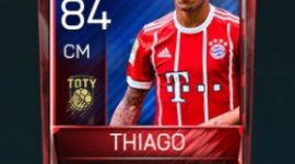 Thiago Alcântara 84 OVR Fifa Mobile TOTY Player