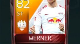 Timo Werner 82 OVR Fifa Mobile TOTW Player