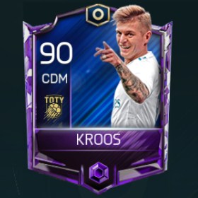 Toni Kroos 90 OVR Fifa Mobile TOTY Player