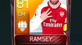Aaron Ramsey 81 OVR Fifa Mobile TOTW Player