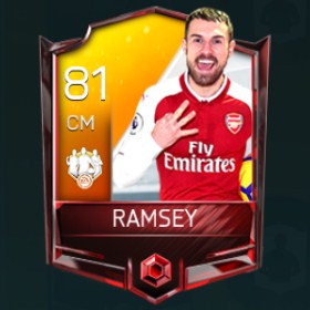 Aaron Ramsey 81 OVR Fifa Mobile TOTW Player