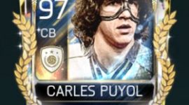Carles Puyol 97 OVR Fifa Mobile 18 Prime Icons Player