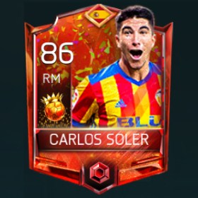 Carlos Soler 86 OVR Fifa Mobile 18 Carniball Player