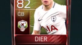 Eric Dier CB 82 OVR Fifa Mobile Matchups Player
