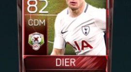 Eric Dier CDM 82 OVR Fifa Mobile Matchups Player