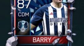 Gareth Barry 87 OVR Fifa Mobile 18 Record Breaker Player