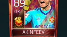 Igor Akinfeev 89 OVR Fifa Mobile 18 Carniball Player