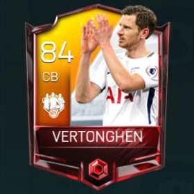 Jan Vertonghen 84 OVR Fifa Mobile 18 TOTW February 2018 Week 2 Player