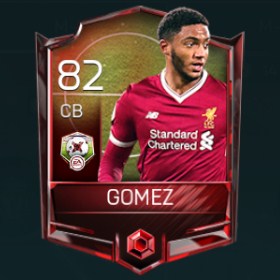 Joe Gomez CB 82 OVR Fifa Mobile Matchups Player