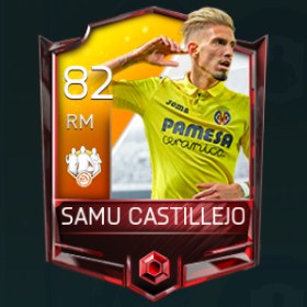 Samu Castillejo 82 OVR Fifa Mobile TOTW Player