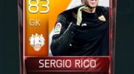 Sergio Rico 83 OVR Fifa Mobile 18 TOTW February 2018 Week 2 Player