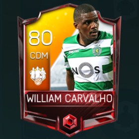 William Carvalho 80 OVR Fifa Mobile 18 TOTW February 2018 Week 2 Player